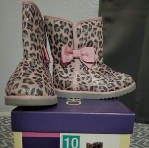 Girl Animal Print Boots